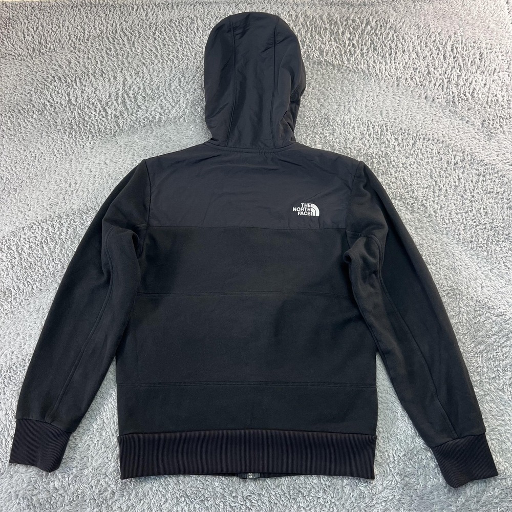 The North Face Rivington Jacket Mens Small Black Hooded Fleece Gorpcore Bomber - Picture 2 of 7